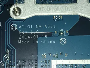 BiNFUL ZÁSOB nová položka, AILG1 NM-A331 PRE LENOVO G70-80 / G70-70 NOTEBOOK DOSKE ,palubný celeron processor,(kvalifikovaná ok)