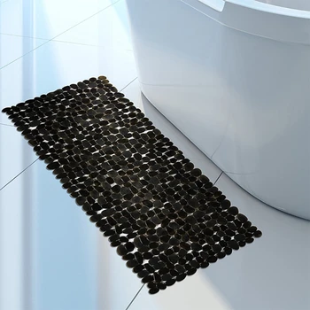 Anti-Slip Anti-Slip Kúpeľňa Kúpeľňa so Sprchou Mat s Black prísavky 70x36cm