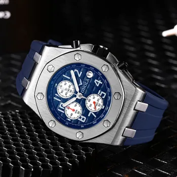 2019 ONOLA Luxusné Módne značky Vojenské Športové Pánske Hodinky Náramkové hodiny Vodotesné kovové multifunkčné quartz hodinky Mužov