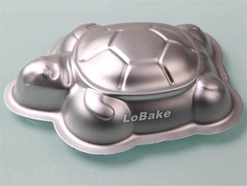 (5 ks/lot) Nové dodávky korytnačka korytnačka tvar hliníkové koláč jelly puding formovať čokoládu candy tvarovanie pre DIY pečenia dodávky
