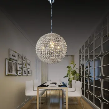 Nordic štýl Loft Jednoduché Crystal Americký Štýl Prívesok Svetlo Jedáleň Domov Reštaurácia Kreatívne Štúdia Izba Obývacia Izba LED