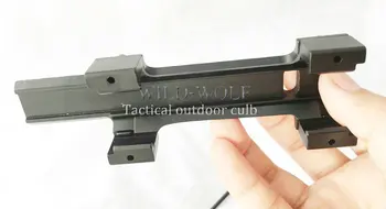 Taktický Cieľ Top 20 mm Picatinny Weaver Železničnej Rozšírenie Rozsahu Mount Pazúr MP5 Dlho Rozsah Mount Pre Puška Zbraň Lov Príslušenstvo