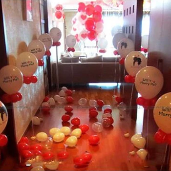ELOMAN 100KS 12inch 2,8 g tlač svadobné latexové balóny 'I LOVE YOU' 'KISS ME