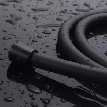 1,5 m Silikónová trubica Sprchové Hadice Flexibilné Matný Čierny PVC Sprchové Hadice Kúpeľňa v nevýbušnom Potrubie Vodovodné Trubky