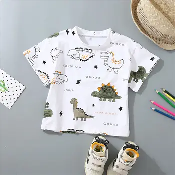 Letné Baby Boy Oblečenie Z Bavlny Deti cartoon dinosaura T Košele, Šortky 2ks/súpravy Dojčenská Oblečenie Deti Móda Batoľa vyhovuje