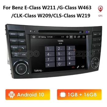 7 Palcový IPS Android 10 2 Din Auto DVD Prehrávač, GPS Navigáciu Stereo pre Mercedes Benz G/Triedy E W211 W463 W209 W219 Zrkadlo Odkaz SWC