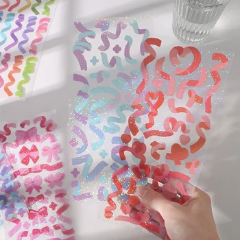 10packs/VEĽA farebné pásky série papiernictvo nálepky Creative decoration DIY PVC nálepky.