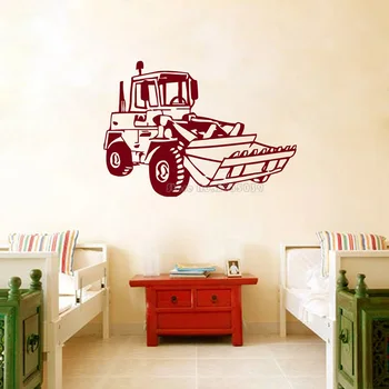 Steny Odtlačkový Samolepky Stroj Poľnohospodársky Traktor Agrimotor Dizajn Pre Poľnohospodárstvo nástenné Maľby Chlapcov Deti Miestnosti Domov Dekor LL2301