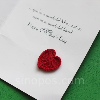 Ručne vyrábané v Tvare Srdca Háčkovanie, valentine darček svadobné dekorácie deka zápisník DIY 3D plavidlá textílie milujú kvety šaty nášivka
