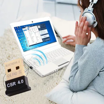 USB Bluetooth adaptér BT4.0 Bluetooth 4.0 mini prijímač Bluetooth audio USB prijímač