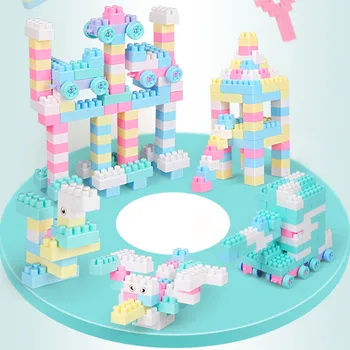 Kreatívne HOBBY Stavebné Bloky Kompatibilné Candy Farby Údaje Tehál, Blokov, Príslušenstvo Vzdelávacie Hračky Pre Deti,