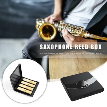 SÓLO Jemné Saxofón Trstina Prípade Box Kapacita Prenosné, Nepremokavé Skladovanie Držiteľa na Hudobné nástroje, Časti, súčasti Príslušenstva