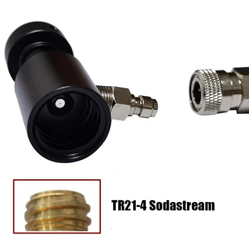 NOVÉ SodaStream SodaClub Valca, CO2 Náplň Stanice Adaptér S Hadicou On/Off adaptér a W21.8-14(DIN 477) Alebo CGA320 Konektor