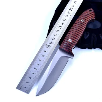 Doprava zadarmo Pevnou Čepeľou Noža Nehrdzavejúcej Ocele 440C Rovný Nôž Taktické Lovecký Nôž G10 Rukoväť