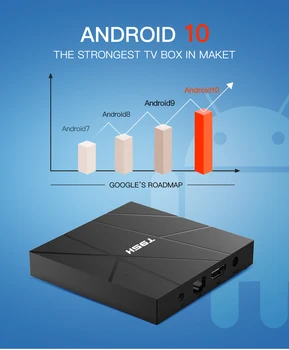 T95H Android 10 Smart TV Box Allwinner H616 2.4 G Wifi Multimediálny Prehrávač, 4 GB RAM, 64 GB ROM 4K 6K 3D Google Play, Youtube Set-Top-Box