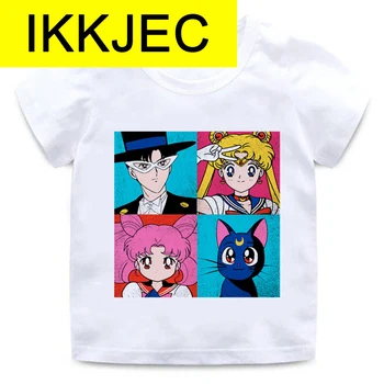 Nové Deti Cartoon Kawaii T Shirt Deti Goys/dievčatá T-shirt Zábavné Tlač Tričko Roztomilé Anime Bežné Dieťa Top Módne Tees Oblečenie