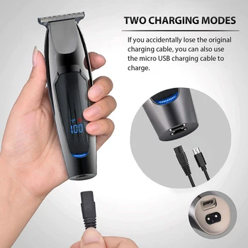Hair Clipper Multifunkčné USB Nabíjateľné Bezdrôtový Elektrický Zastrihávač Chĺpkov mužov holiaci strojček Holič Vlasy Rezací Stroj