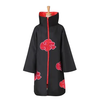 Naruto Plášť Akatsuki Cosplay Kostýmy Anime Kabát, Plášť Deidara Red Cloud Župan