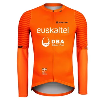 2020 Zimné Cyklistika Dres Nastaviť Pro Team Euskadi Thermal Fleece Bicykli Vyhovovali Ropa Ciclismo Mužov na Koni Nohavice Mtb Dlhý rukáv Bundy