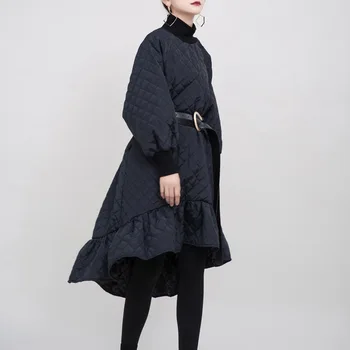 Čierne Bavlnené Dlhé Alternatívne Šaty pre Ženy 2020 Jeseň Zima Indie Oblečenie Návrhár Luxusných Streetwear Birthdat Šaty Strany