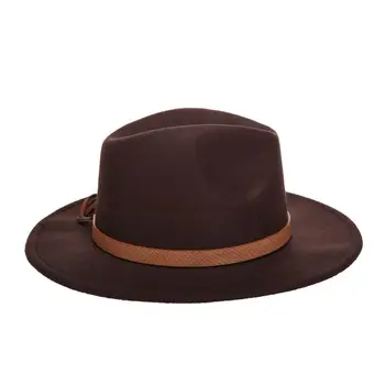 Nové jesenné a zimné pánske, veľkosť kovbojské klobúky fedora čiapky 60 CM klasickej sombrero chlpaté šatku imitácia vlna spp clonu