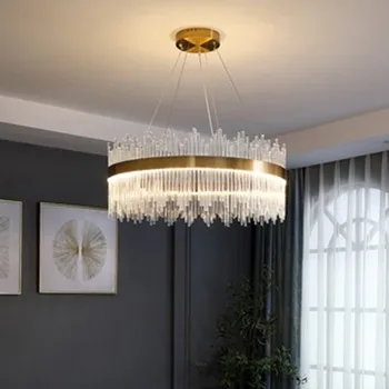 Postmoderných svetlo luxusný luster jednoduché LED jedáleň luster spálňa lampa atmosférických crystal obývacia izba luster