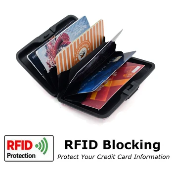 BONAMIE Hliníka Kovové Peňaženky Business ID Kreditnej Karty Prípade Držiteľ Anti RFID Skenovanie Držiteľov Karty pre Mužov, Ženy Motýľ Výtlačkov