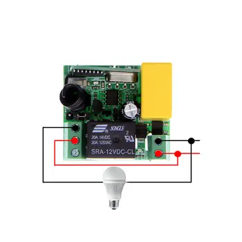 Smart 10A 220V 1CH 1 CH RF Diaľkové Ovládanie Prepínač Systém Na Schody Stropné LED Lampy, Svetelné Pásy,Prijímač +86 Stenu Vysielač