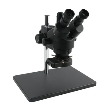 7X-45X Kontinuálne Zoom Súčasne-hlavná Trinocular Stereo Mikroskopom C-Mount Kamery Adaptér + 56 LED Svetlo WF10X/20 Okulára