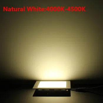 6 Watt Námestie LED Stropné svietidlo Zapustené Kuchyňu, Kúpeľňu Lampa AC85-265V LED Dole svetla Teplá Biela/studená Biela/Prirodzene biele