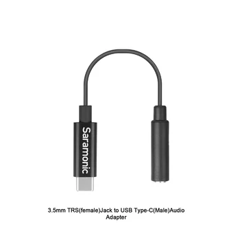 Saramonic SR-C2003 3,5 mm Samica na USB-C Kábel pre Typ-C Zariadenie Samsung Galaxy s rezacím zariadením S10 S9 S8 Plus Poznámka 10+ 10 9 8 LG a-MM1