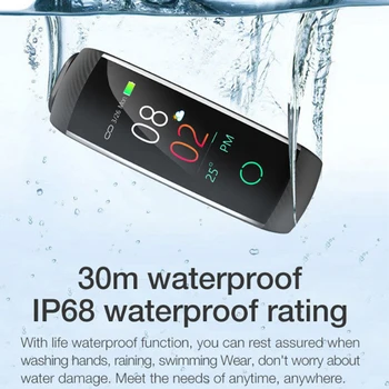 ID volajúceho, telefón meno upozorňuje pripomienka smartband IP68 vode odolný náramok C20 a aplikácie pre Android 4.4 & IOS 8.0 telefóny