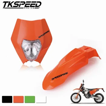 Motocykel Dirt Bike Motocross Supermoto Univerzálny Reflektor Kapotáže+Predné Blatníky Pre Honda, Yamaha, Suzuki KTM DRZ