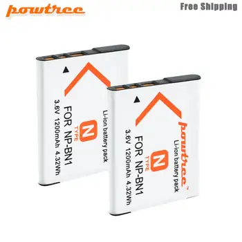 Powtree 1200mAh NP-BN1 NPBN1 BN1 Batérie pre SONY DSC TX9 T99 WX5 TX7 W390 W380 W350 W360 QX100 W370 W730 L50