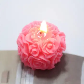 Sviečka Formy 3D Silikónové Rose Valca a Oblasti Tvar Kvet Formy na Mydlo Hliny Sviečka, Takže DIY Domáce