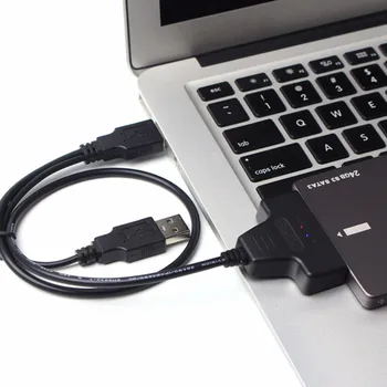 SOONHUA vysokorýchlostný Prenos SATA, Dual USB2.0 Prevodník USB Porty SATA Pevný Disk Adaptér Pre 2.5 Palcový Pevný Mechanické Kotúčové