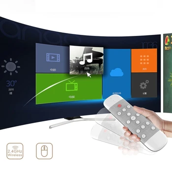 Q40 2.4 G Vzduchu Myši Bezdrôtové Diaľkové Ovládanie Hlasom Pracovať Inteligentný Ukazovateľ s Klávesnicou 6 Os Gyroskop Pre Smart TV Box Mini PC