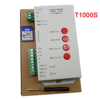 K-1000C (T-1000S Aktualizovaný) radič K1000C WS2812B,WS2811,APA102,T1000S WS2813 LED 2048 Pixelov Program Radič DC5-24V