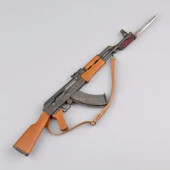 1/6 Rozsahu Zbraň Model AK47 Kovové Zbraň Model S Bajonet pre 12 palcov Akčné Figúrky Príslušenstvo