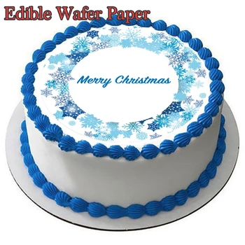 Vianočný obrázok jedlá oblátka Papier na Tortu Zdobenie Vňaťou Papier Cukru Papiera Vianočný Večierok Cake Zdobenie Dodávateľov
