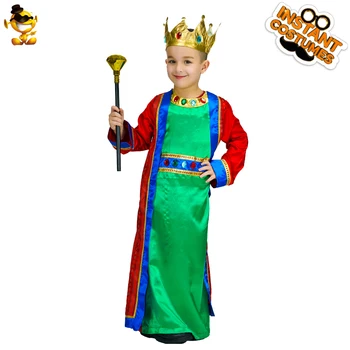 Halloween Kostým Chlapca Princ Kráľ Cosplay Kostým Detský Vznešený Kráľ Cape Maškarný Vianočný Večierok, hranie Rolí Oblečenie