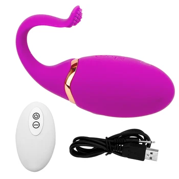 VATINE Bullet Vibrátor Pošvy Gule Bezdrôtové Diaľkové Skok Vajcia Klitorisu Masér Sexuálne Hračky Pre Ženy, USB Nabíjanie