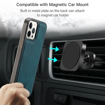 Kožené Peňaženky Karty Solt Taška Magnetické puzdro Pre iPhone 12 Mini Pro Max puzdro Pre iPhone 11 Pro Max 8 7Plus Xr Xs Max X SE 2020