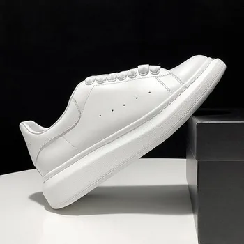 2020 nové biele topánky pre mužov a ženy všetkých-zápas koža hrubá, soled športové topánky bežné pár obuv vysokej kvality ležérne topánky