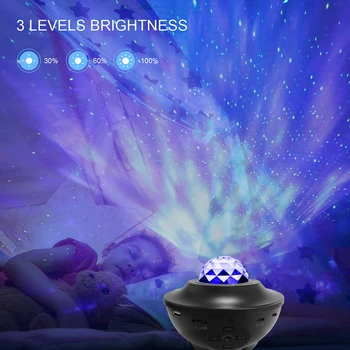 USB Farebné Hviezdna Projektor Svetlo Neba Galaxy Blueteeth Hlasové Ovládanie Hudobného Prehrávača StarLED Nočné Svetlo Romantický Projekčnej Lampy