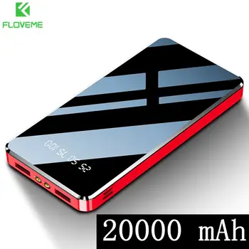 FLOVEME Powerbank 10000mAh Pre Xiao Power Bank 20000mAh USB LED Flash Light Carregador Portatil Pre iPhone 11 Bateria Externa