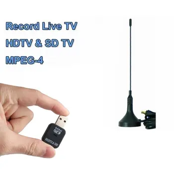 USB Mini DVB-T RTL-SDR Realtek RTL2832U & R820T Tuner Prijímač Dongle MCX Vstup FM&DAB Adaptér pre DVB-T