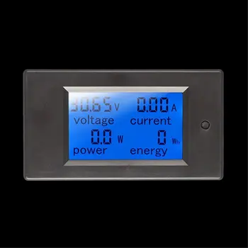 Digital Power Energy Meter DC Voltmeter Ammeter Wattmeter Khw Power Monitor S Posuvnými Napätie Prúd Tester Tester Batérií