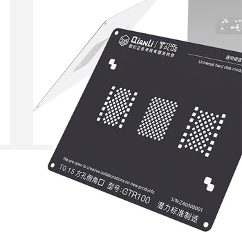 3D Pevného Disku, Univerzálny Modul Black Výsadbu Tin Čistý NAND BGA Reballing Vzorkovníka Ocele Oka Pre iPhone 6/6S/6SP/7G/7P/8G/8P
