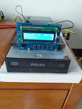 CD, DVD-ROM IDE optickej jednotky radič Audio Prehrávač ROM Na Gramofón, DIAĽKOVÉ ovládanie Digitálny LCD Displej diy sady